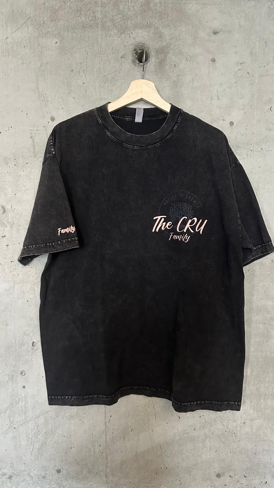 CRU Family T-shirt Carbon Black front